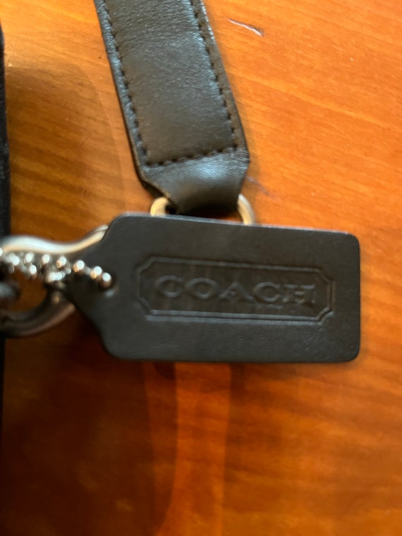 Vtg. Coach Black Leather Attaché - image 6