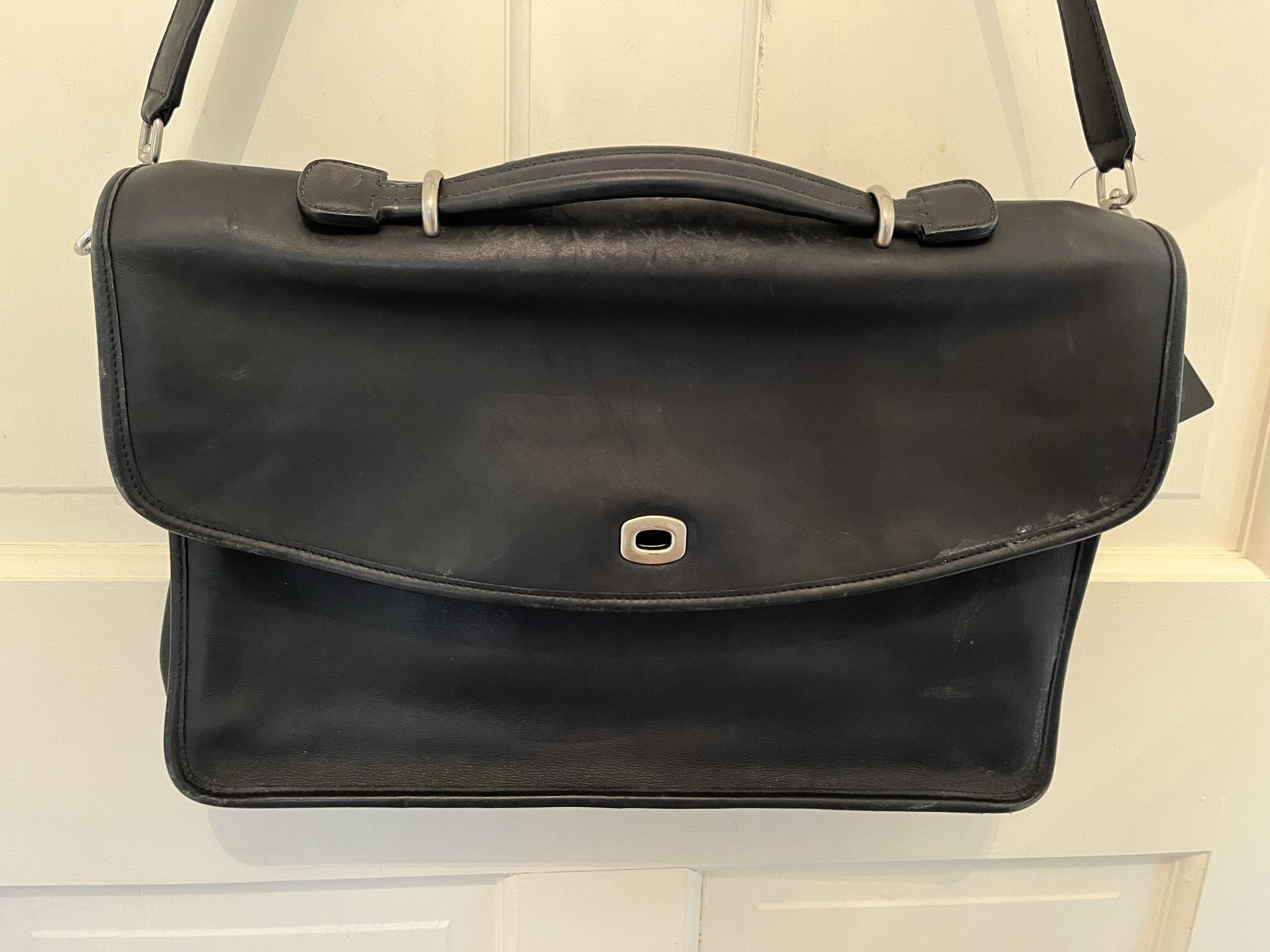 バッグ Coach Vintage Attache Case Black Vintage Rare Coach Black Attaché/Briefcase Phelps 5291