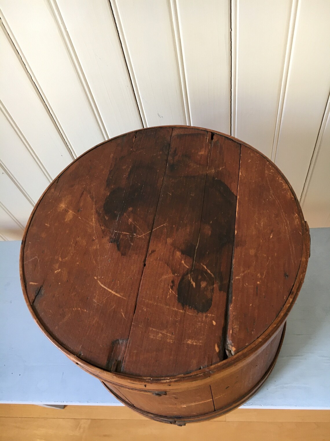 Antique Wooden Sugar Bucket 12 Tall 1800s Etsy