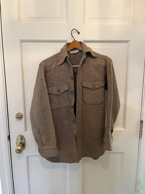 Vtg. Wool rich Jacket Grey Wool 1970’s