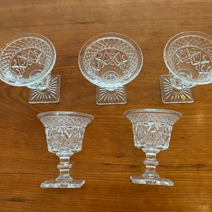 Vtg.5 Sherry/Cordial Glasses-Cape Cod Pattern