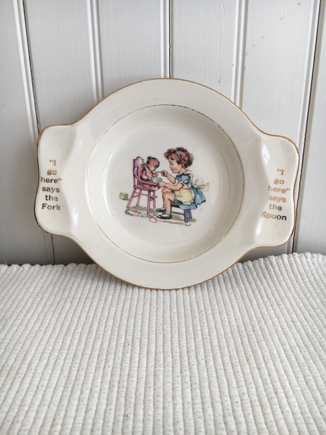 Vintage Baby Feeding Dish my Own Plate 1940s Etsy