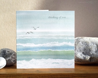 Sympathy  Card / Thinking of You Card (sea mist)