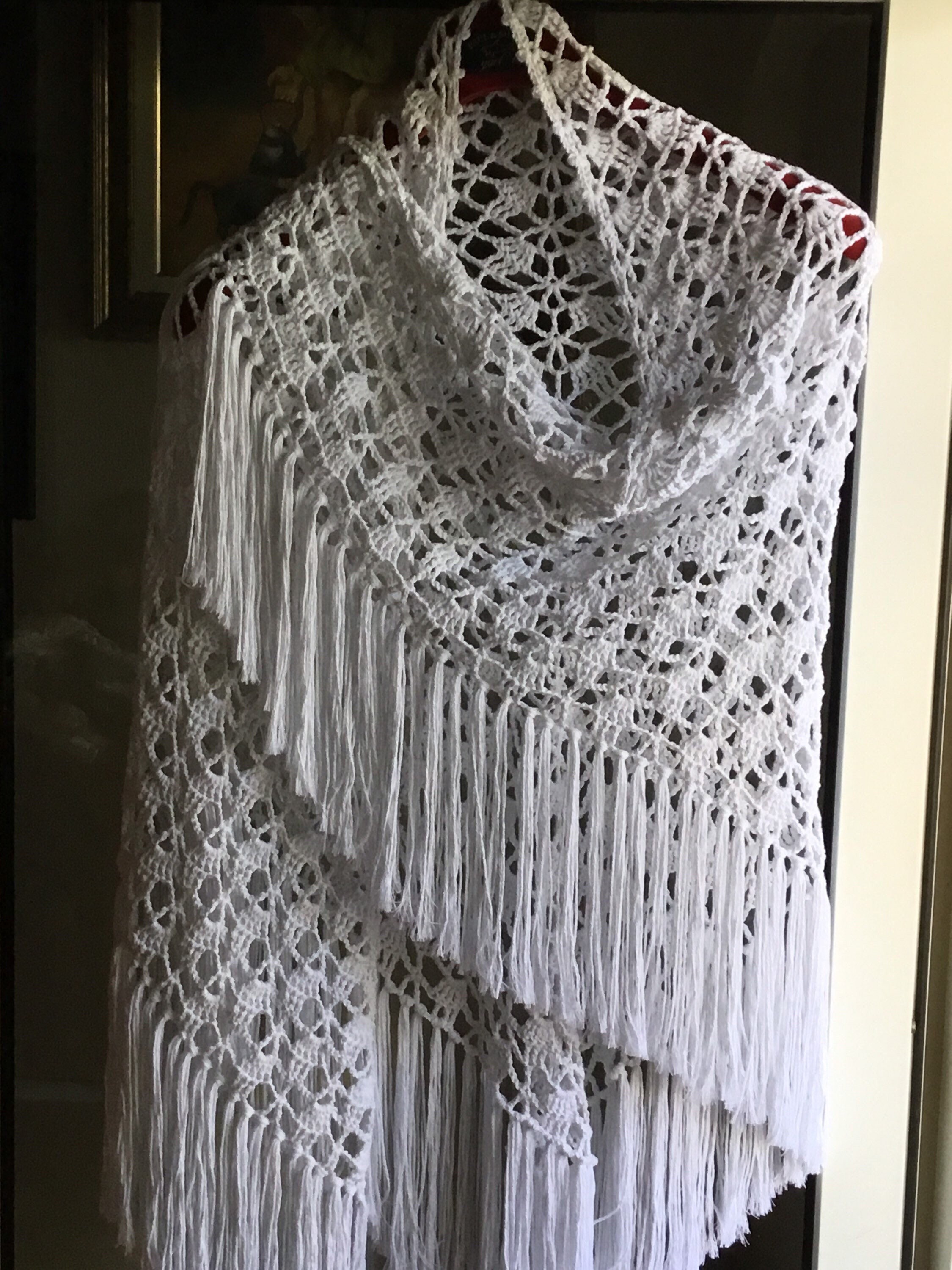 All Uncinetto Schemi Sciarpa Scialle Con Forcella Scialle In Filo