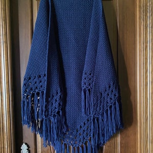 Handmade wool shawl shawl