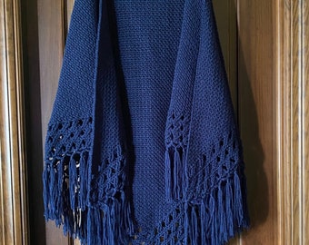 Handmade wool shawl shawl