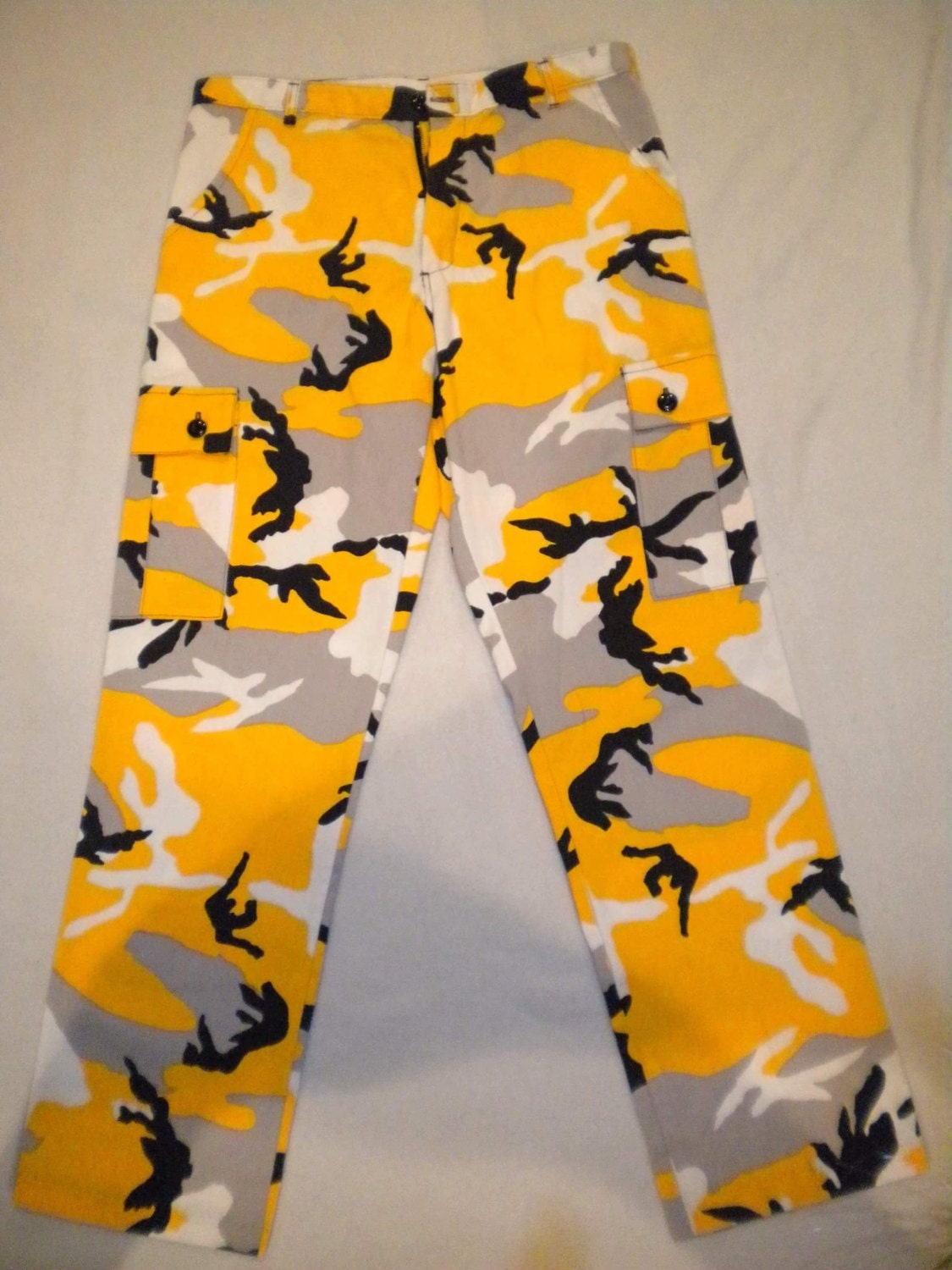 black and gold camo pants
