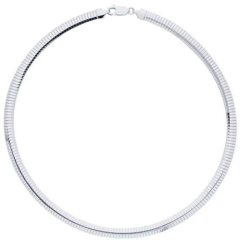 925 Sterling Silver Omega Chain Necklace Available 3mm 4mm Etsy