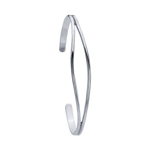 925 Sterling Silver Split Wire Silver Bangle Silver Bangles