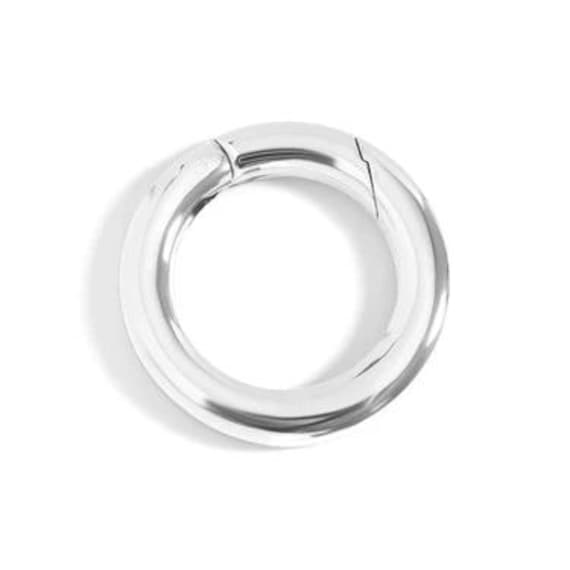 Stainless Steel Mini Circle Carabiner Clasp, Charm Holder