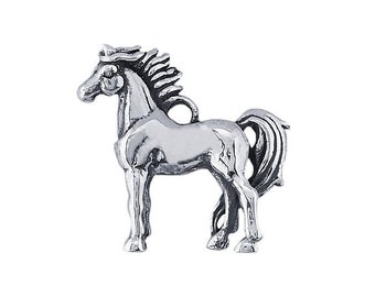 Sterling silver horse charm