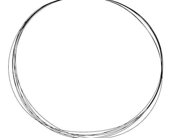 Stainless steel black multi-strand cable wire neck ring necklace- available 16&quot; or 18&quot; length