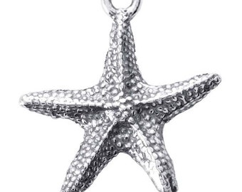 Sterling silver starfish charm