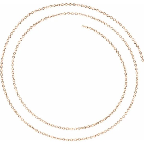 1.5 mm Cable Chain by the Inch, choose in 10k gold, or Sterling Silver, sold per inch