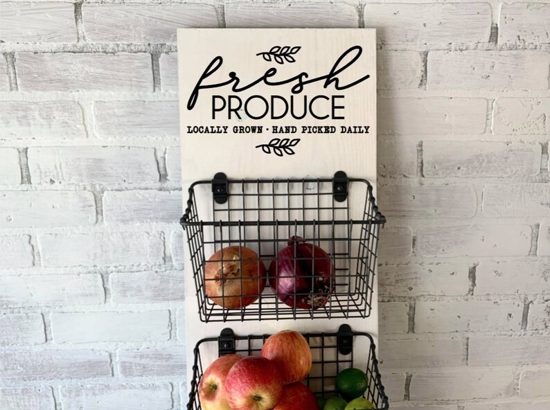 Produce Wall Hang Fruit & Vegetable Storage Produce Storage Etsy