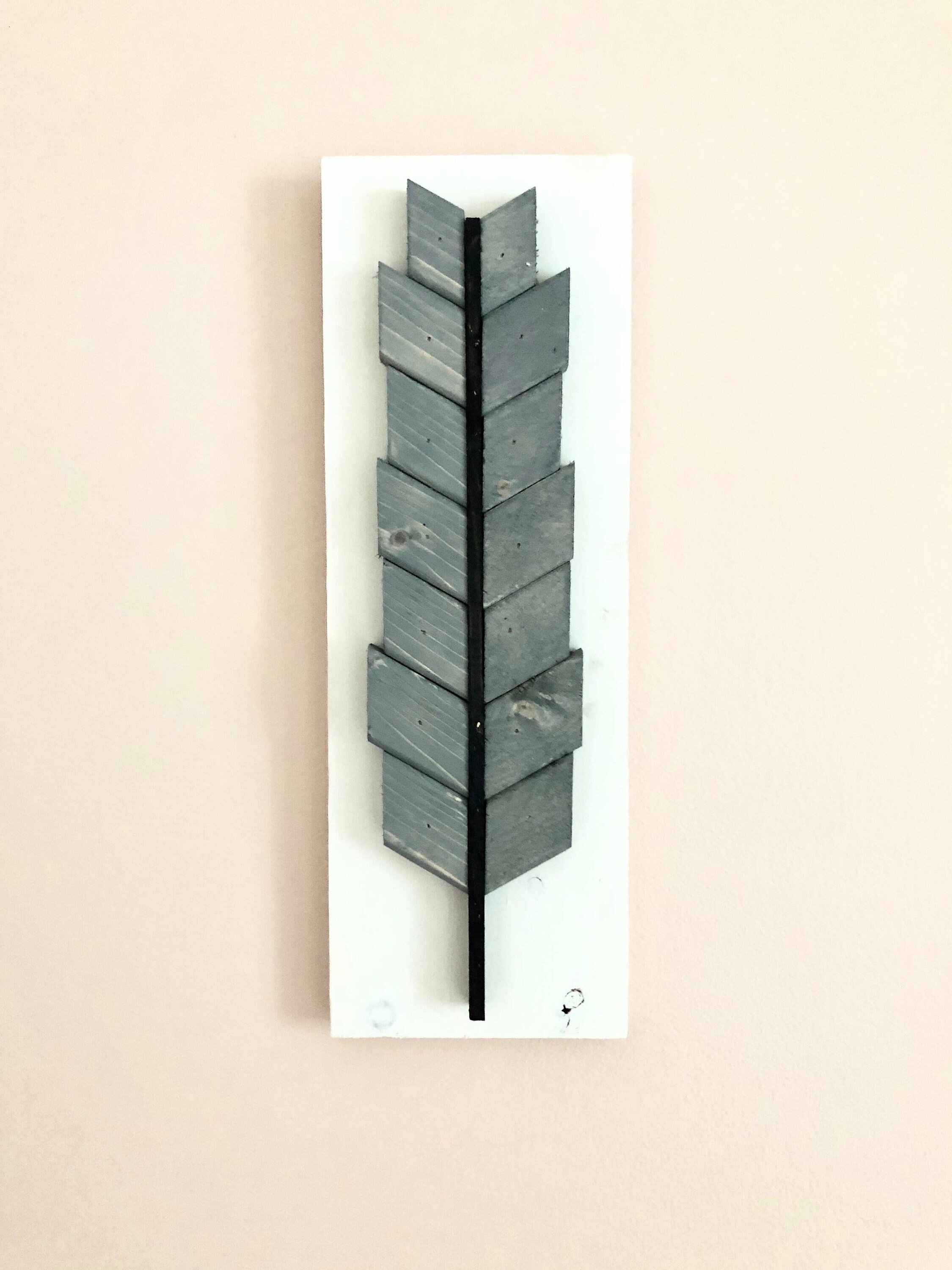 Feather Wall Decor Wood Feather Wall Art Boho Wall Decor Etsy