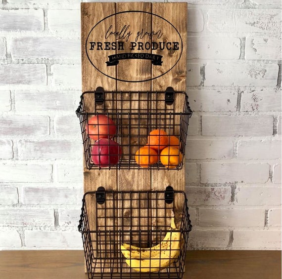 Frische Produkte Wand hängen Obst & Gemüse Lagerung | Etsy