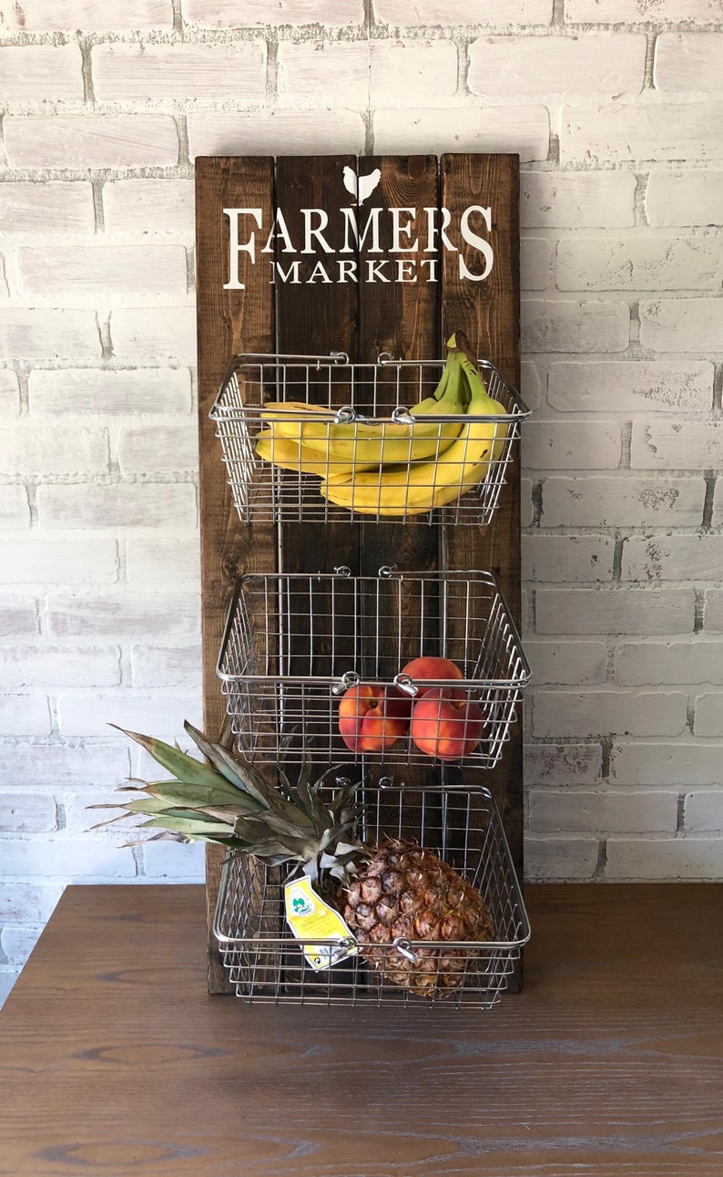 Bauernmarkt rustikale produzieren Wand hängen; Obst & Gemüse-Lagerung, produzieren Lagerung, Küche Lagerung, rustikale Küche Dekor, ... Bauernmarkt rustikale produzieren Wand hängen; Obst & Gemüse-Lagerung, produzieren Lagerung, Küche Lagerung, rustikale Küche Dekor, ...