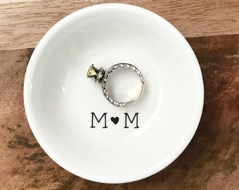 Ring Dish | Engagement Gift | Wedding Ring Dish | Personalized Ring Dish