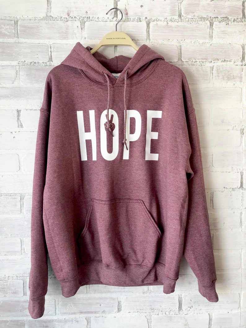 HOPE Hoodie Hope for Peace Hoodie Graphic Sweatshirt Etsy