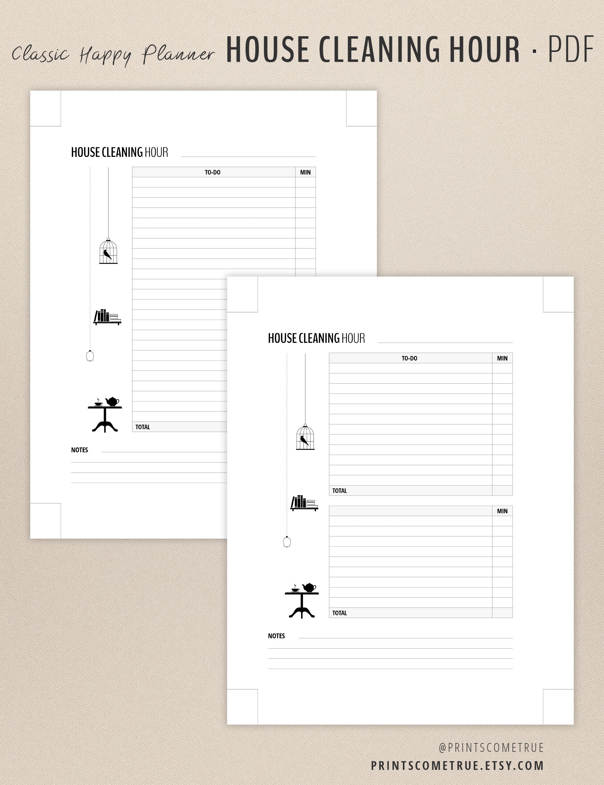Flylady Home Blessing Hour for Control Journal | Classic Happy Planner ...