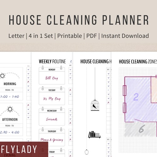 Daily Routine Planner Printable Flylady Morning Routine - Etsy