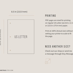 Printable Recipe Page 8.5 X 11 Blank Recipe Template for Binder French ...