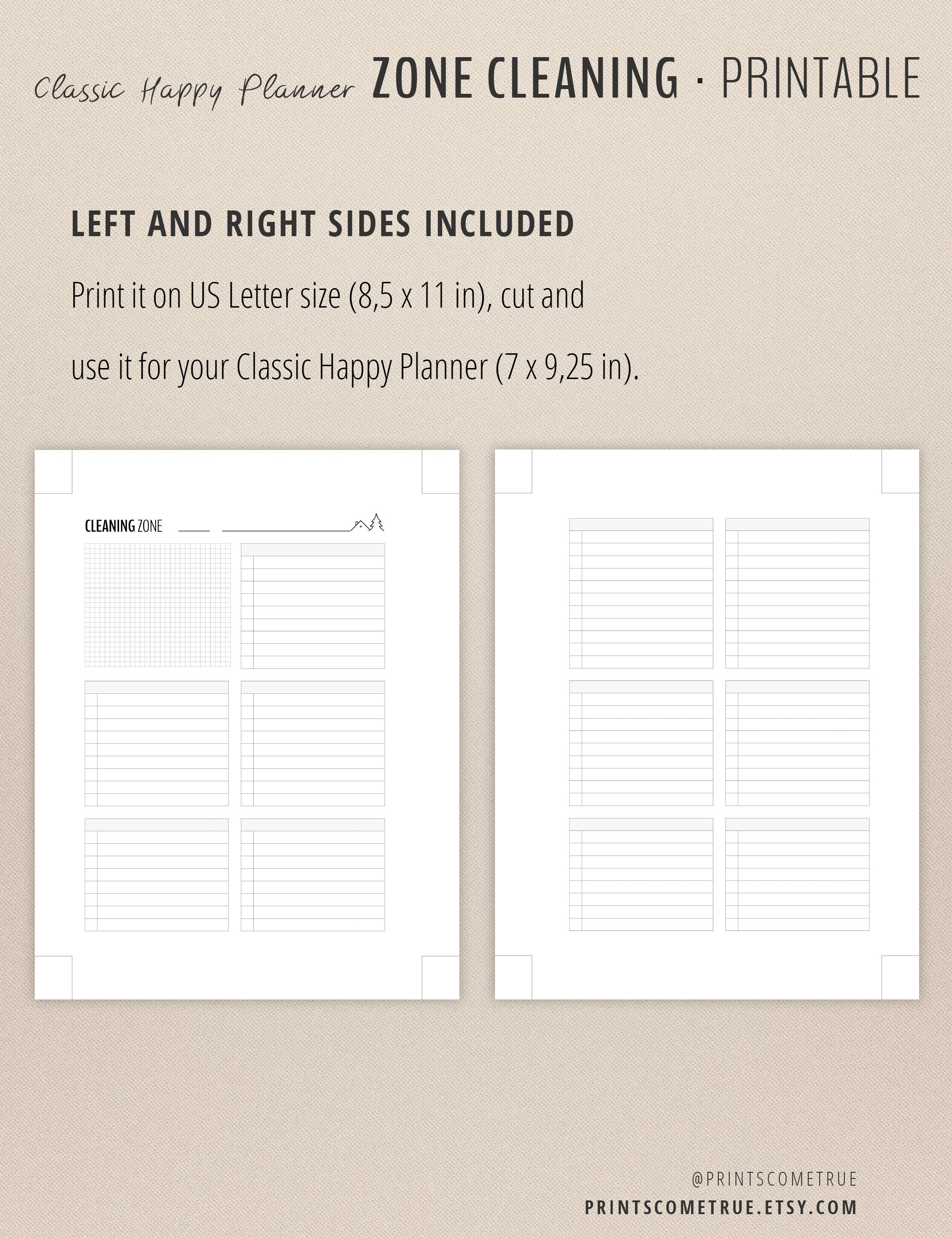 Home Management Planner with Daily Weekly Routines and Etsy