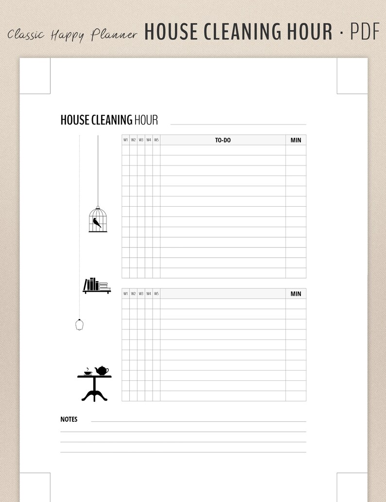 Flylady Home Blessing Hour for Control Journal | Classic Happy Planner ...