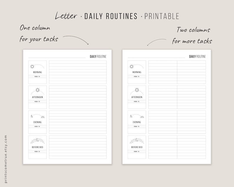 Daily Routine Checklist for Flylady Control Journal Morning - Etsy