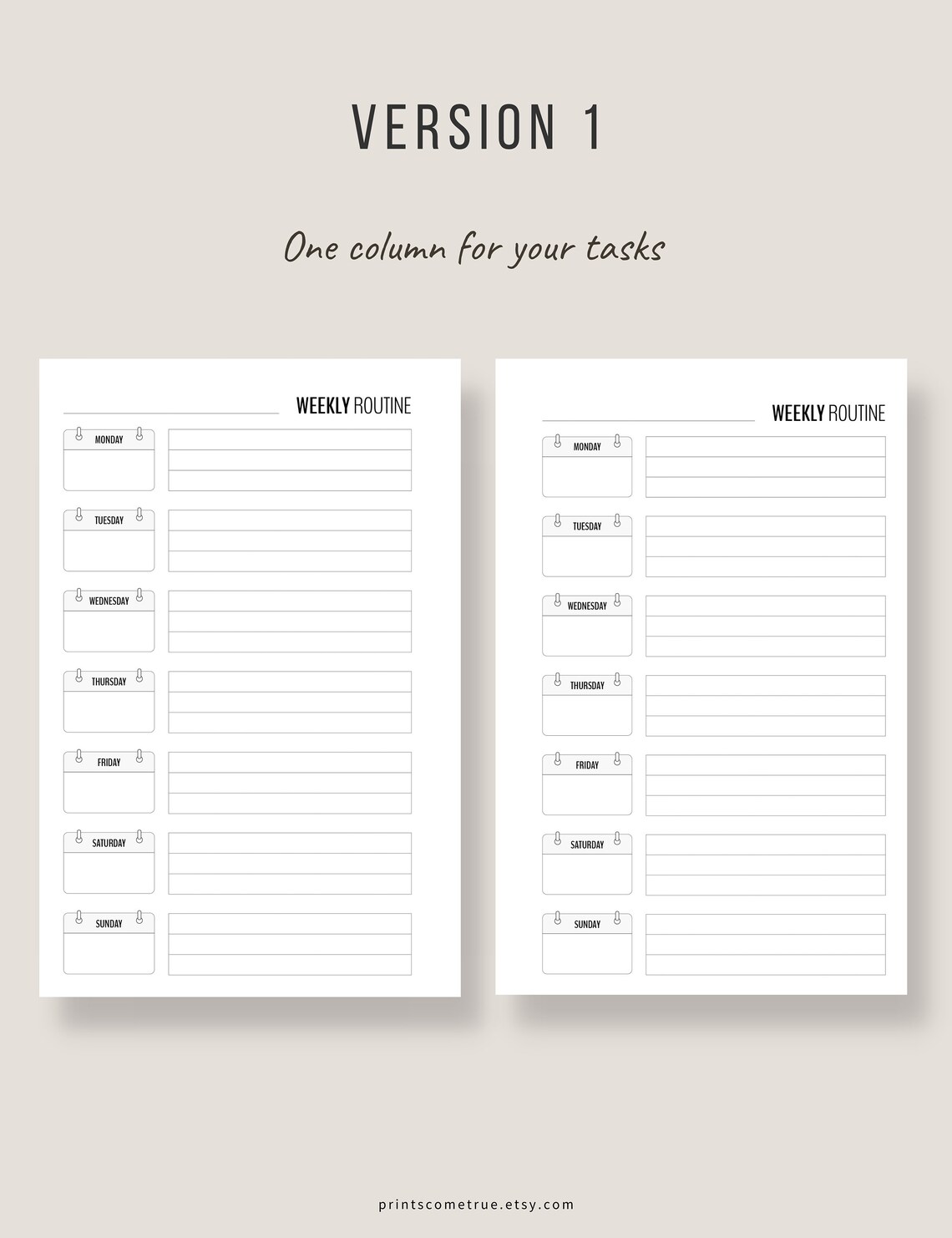 Flylady Weekly Routine Checklist for Control Journal Half Letter ...