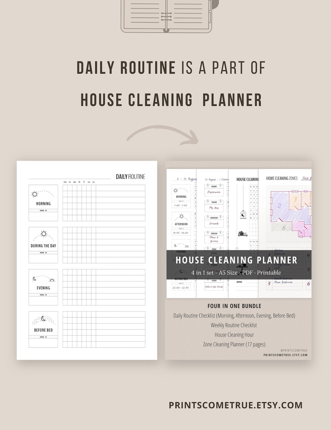 Daily Routine Planner Printable Flylady Morning Routine - Etsy