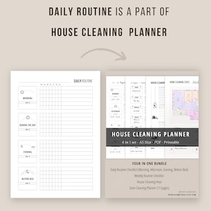 Daily Routine Planner Printable Flylady Morning Routine - Etsy