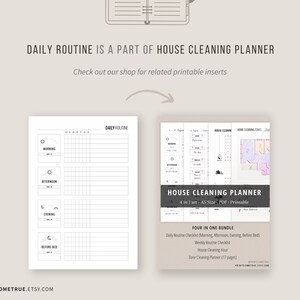 Daily Routine Planner Printable, Flylady Morning Routine Checklist ...
