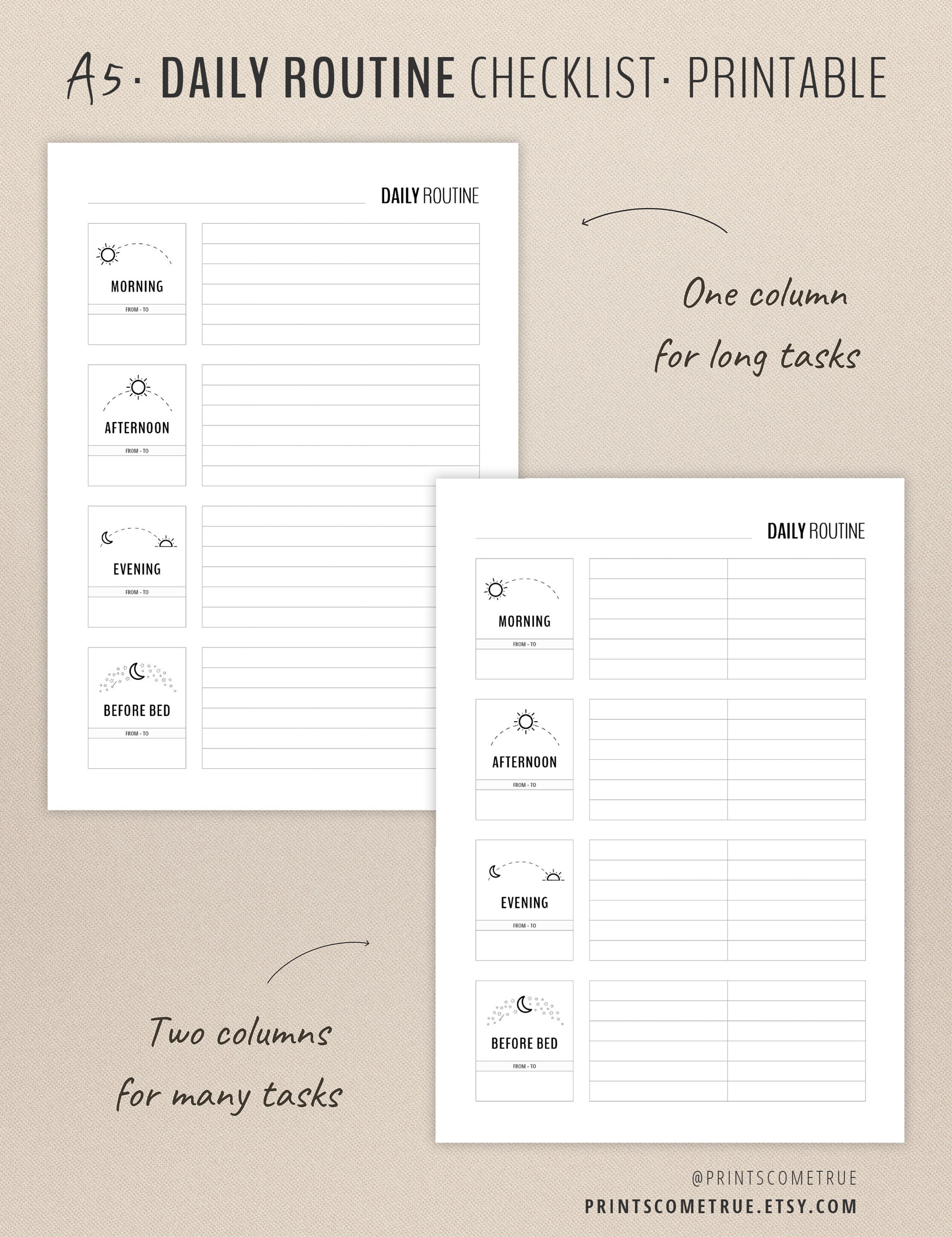 Daily Routine Planner Printable Flylady Morning Routine - Etsy UK
