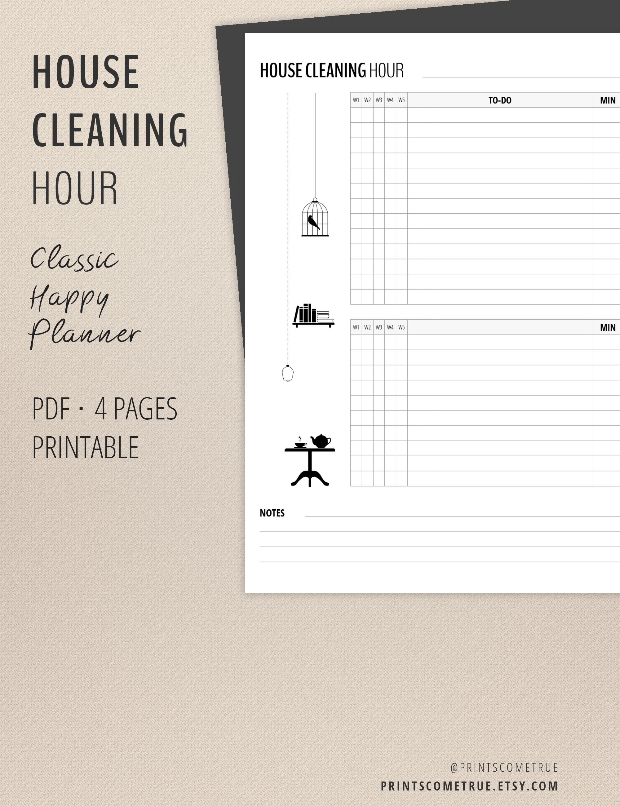 Flylady Home Blessing Hour for Control Journal | Classic Happy Planner ...