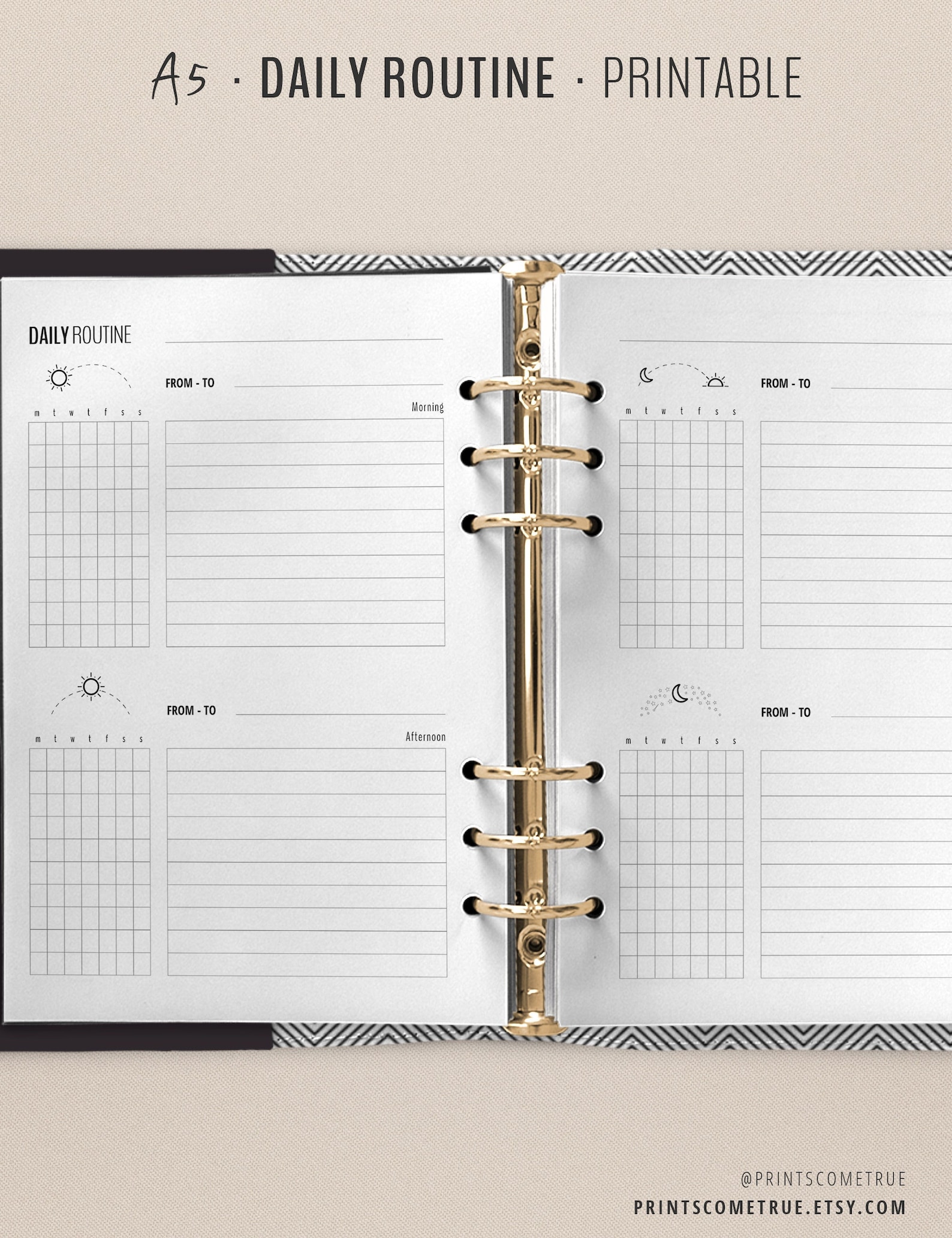 Daily Routine Journal.pdf Flylady Daily Routine for Control Journal A5 Printable - Etsy