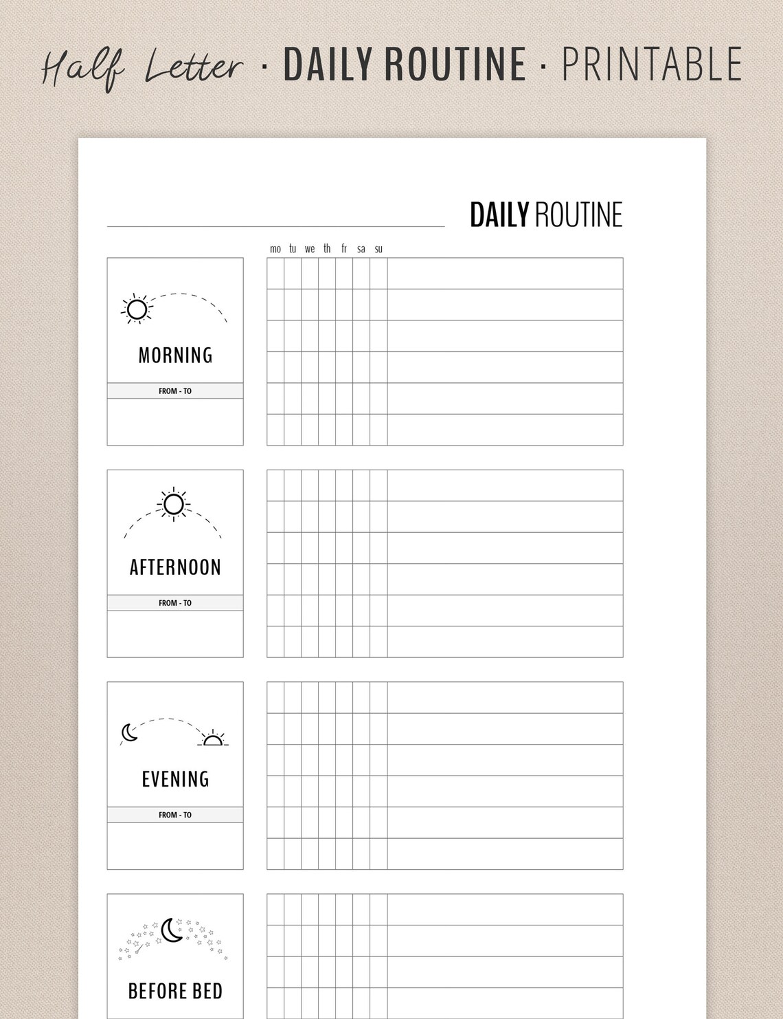 Daily Routine Planner Flylady Planner Morning Routine - Etsy