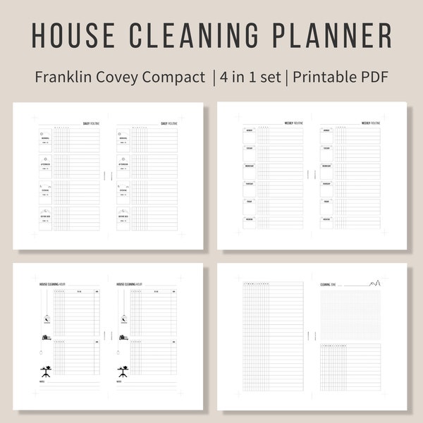 Franklin Covey Compact l House Cleaning Planner