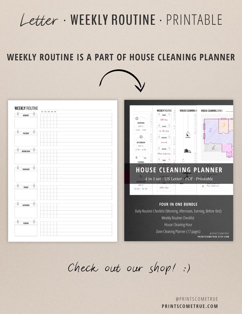 Homework routine definition picture