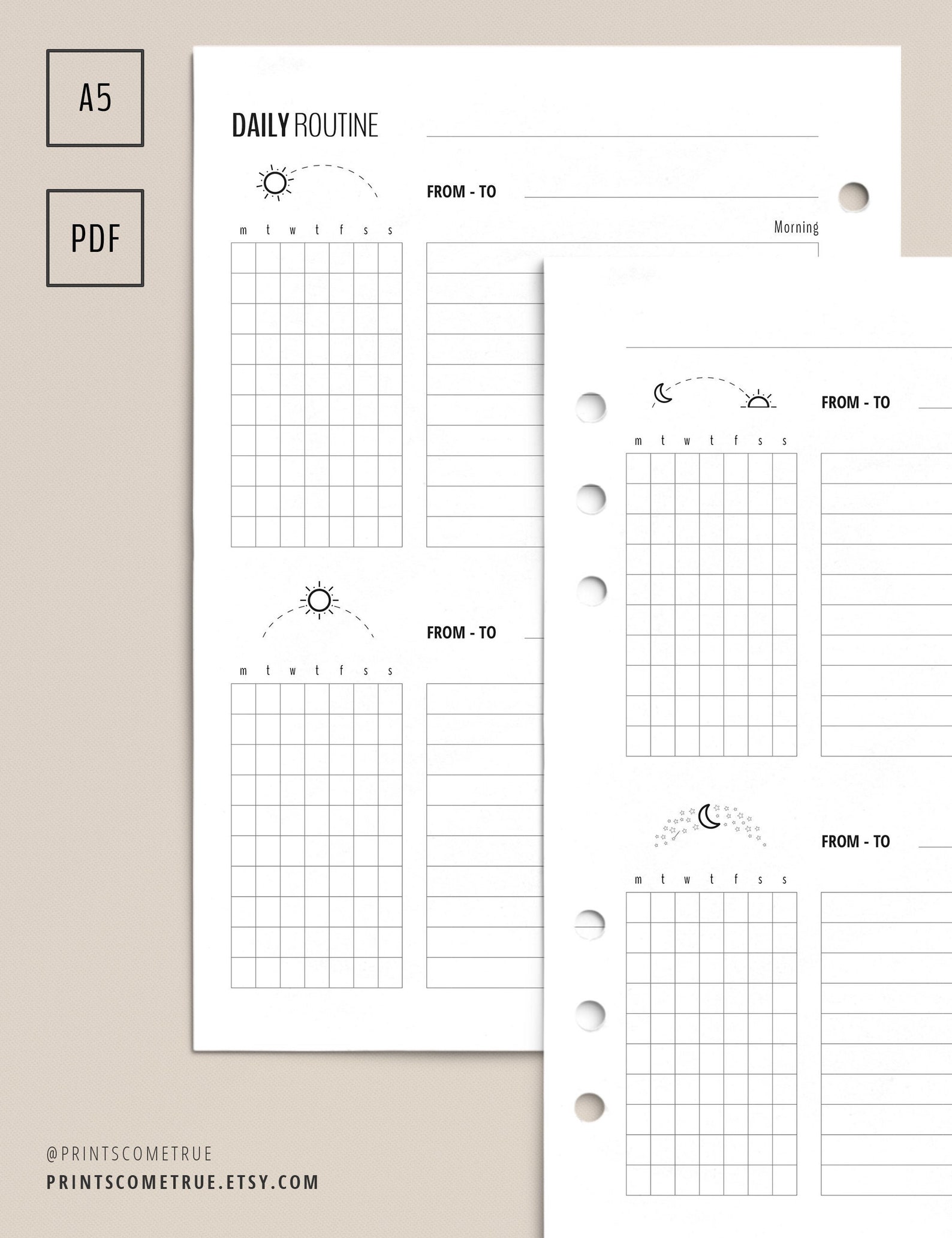 Flylady Daily Routine for Control Journal | Printable Planner Insert ...
