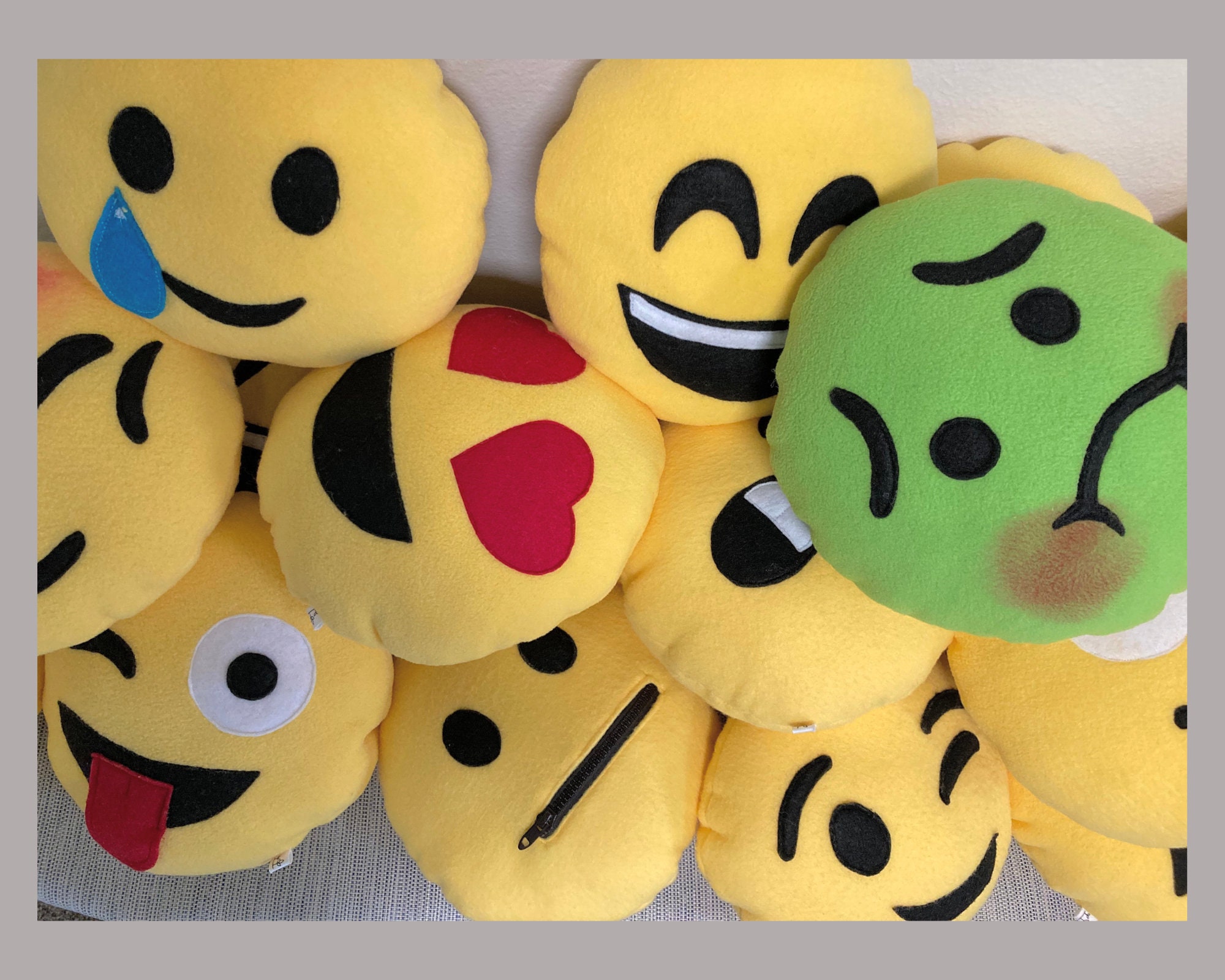 Woozy Face Emoji Pillow Drunk Face Custom Emojis 