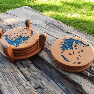 coasters-coasters wood-epoxy-wooden coasters-resin-resin coasters-home decor-gift for her-coffê table decor-decor-coffee-coasters set