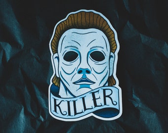 Halloween Sticker - Vinyl Sticker - Michael Myers - Halloween Mask -  Horror Art - Halloween -  Horror Movie - John Carpenter - Killer