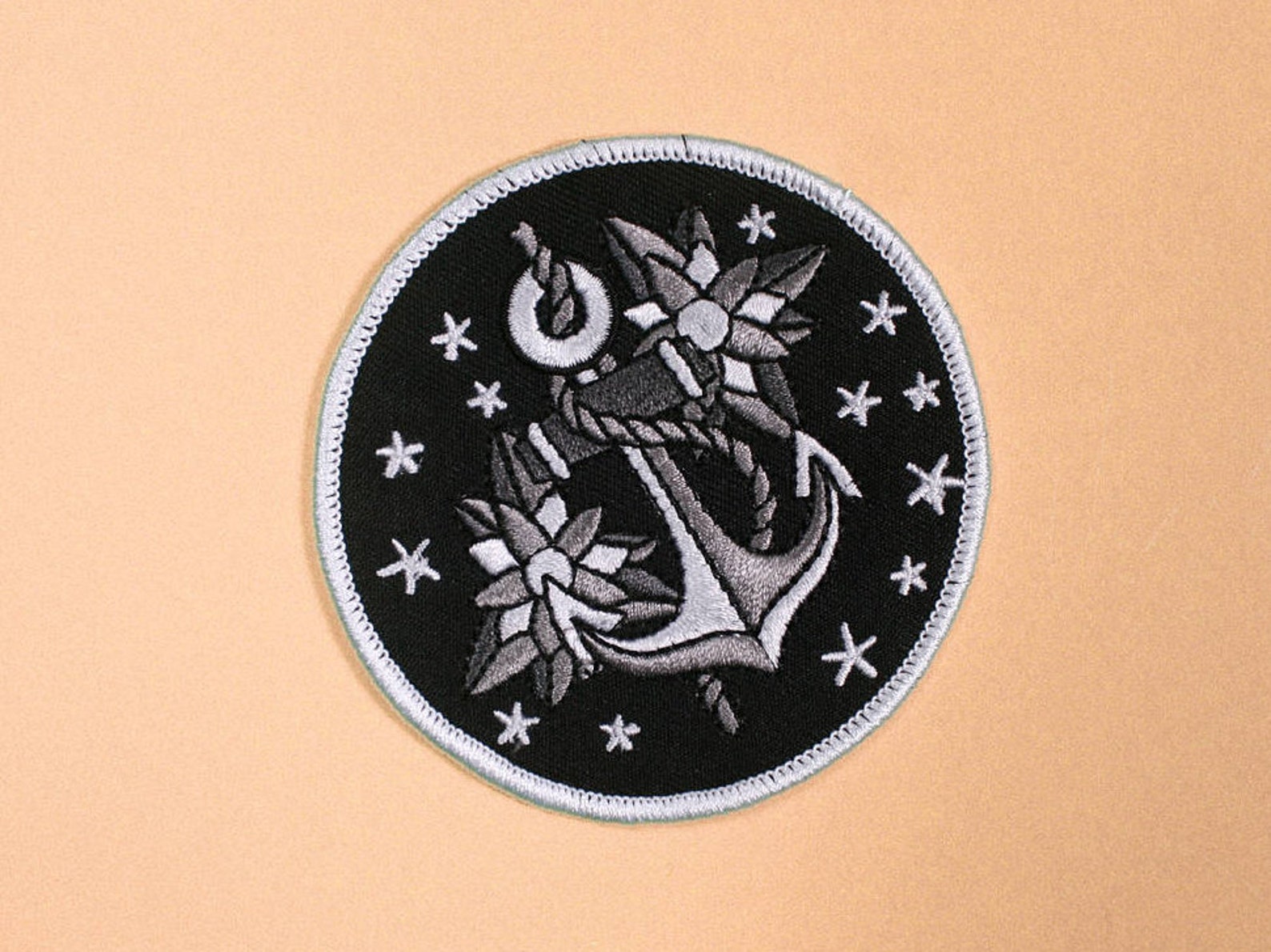 Anchor Patch Nautical Iron On Patch Embroidered Patch Etsy