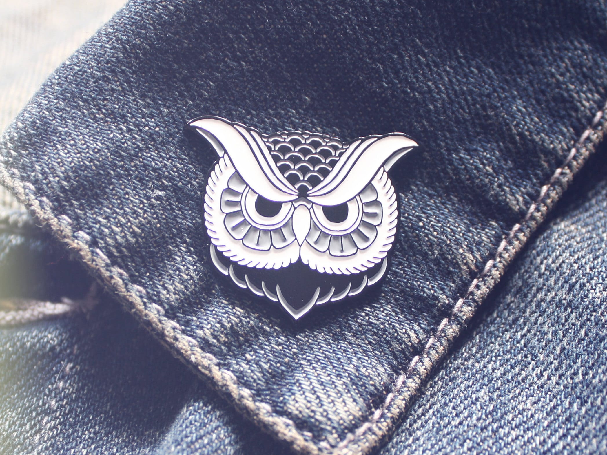 Owl Pin Owl Enamel Pin Animal Enamel Pin Owl Lapel Pin | Etsy
