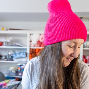Fuschia Knit Beanie