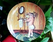 Vintage plate, Amber, the yesterdays series, R J Ernst Enterprises, decrotive plate, collector plate, first edition, antique plate