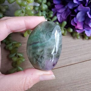 Large rainbow fluorite tumbled stone, 2.87 oz, crystals, chakra stones, natural stone, altar decor, protective stone, #T8
