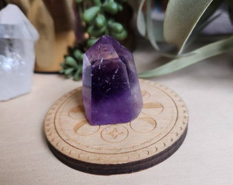 Amethyst tower, 1.37 oz, natural amethyst, crystals, small, crown chakra, meditation, healing crystals, purple, #2